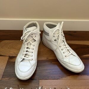 Swear London White Leather High Top Sneakers Size 43